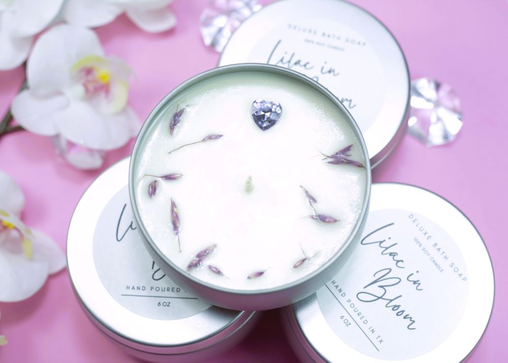Lilac in Bloom 100% Soy Wax Candle