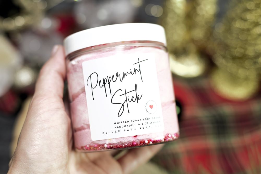 Peppermint Stick Whipped Sugar Body Scrub