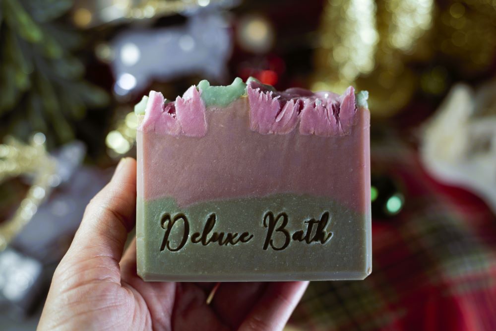 Snow-Kissed Roses Artisan Soap