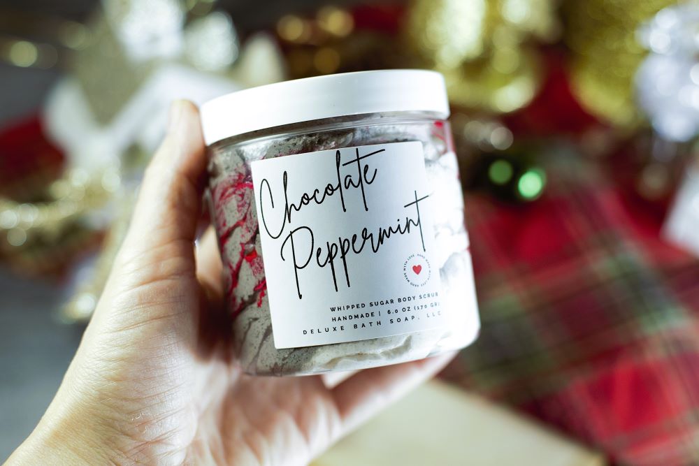 Chocolate Peppermint Whipped Sugar Body Scrub